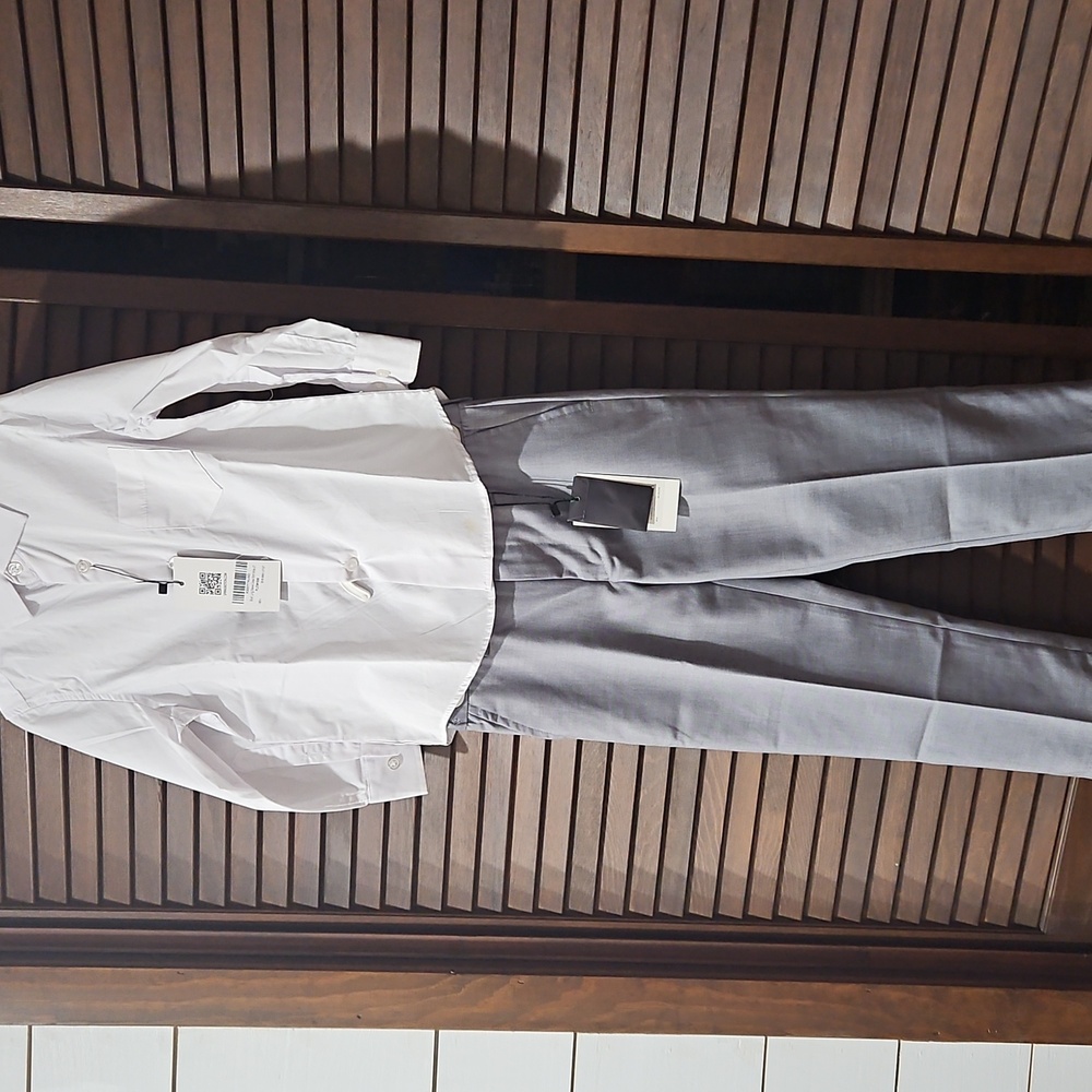 Little boys dress pants and shirt.  Size 4t. New with Tags